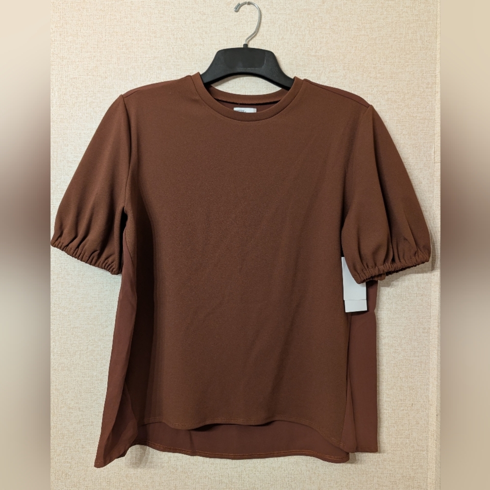 Nordstrom Relaxed Brown Short Sleeve Tee